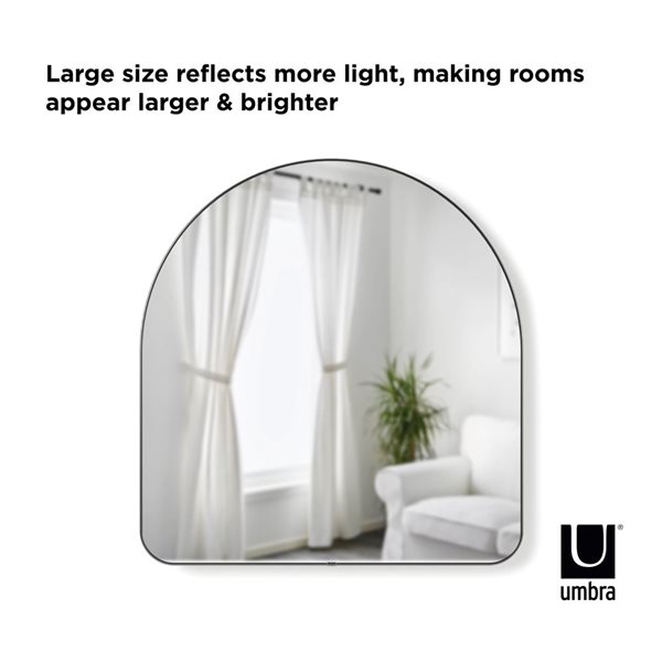 Umbra Hubba Metal Framed 34 x 36-in Mirror - Chrome