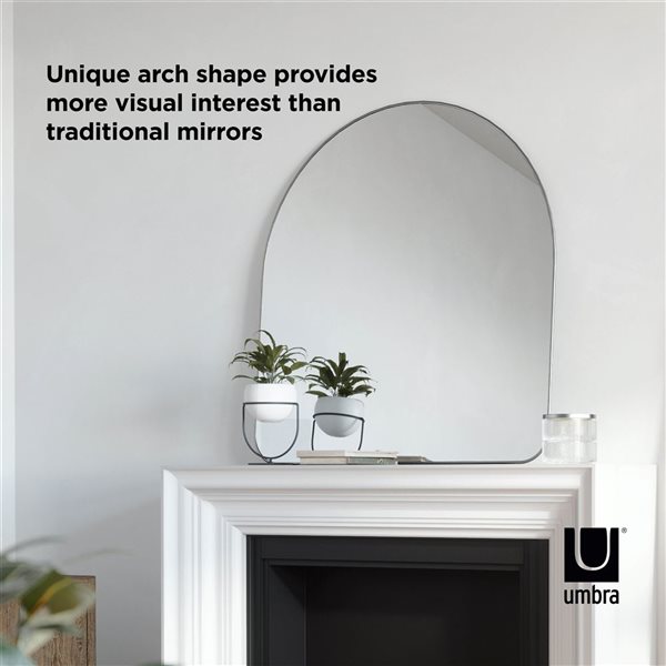 Umbra Hubba Metal Framed 34 x 36-in Mirror - Chrome