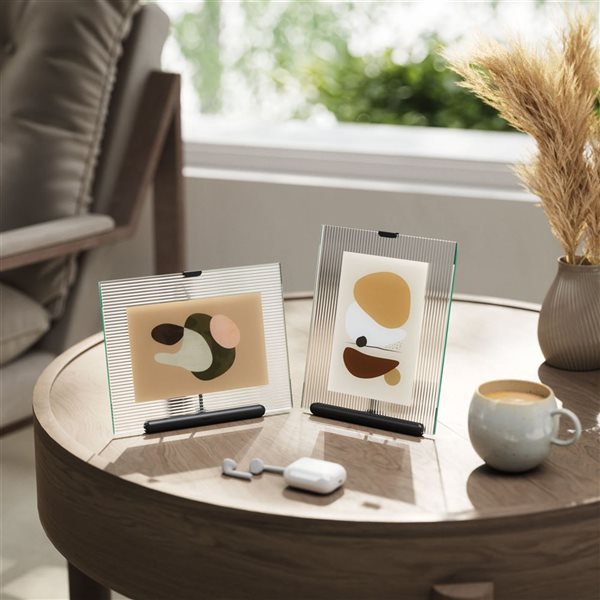 Umbra Flute Metal Picture Frame - Black