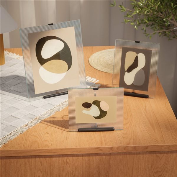 Umbra Flute Metal Picture Frame - Black