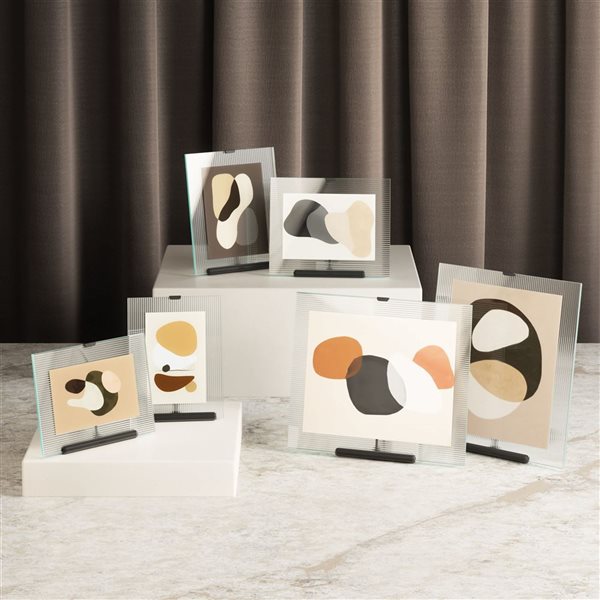 Umbra Flute Metal Picture Frame - Black