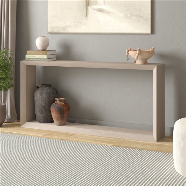 Hailey Home Osmond 64-in Wide Rectangular Console Table - Alder White