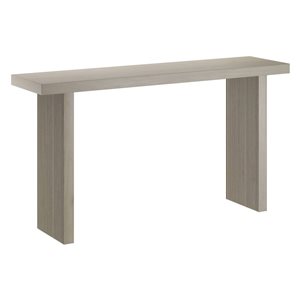 Table console rectangle Soren par Hailey Home 55 po de large, aulne blanc