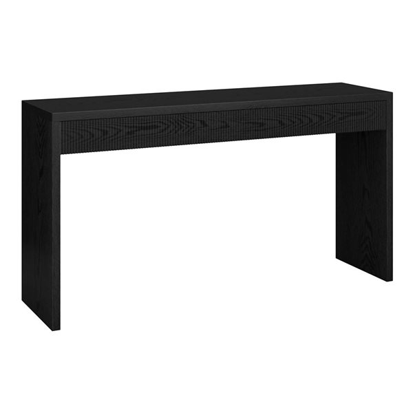 Hailey Home Lawrence 55-in Wide Rectangular Console Table - Black Grain