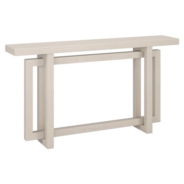 Hailey Home Breslow 55-in Wide Rectangular Console Table - Alder White