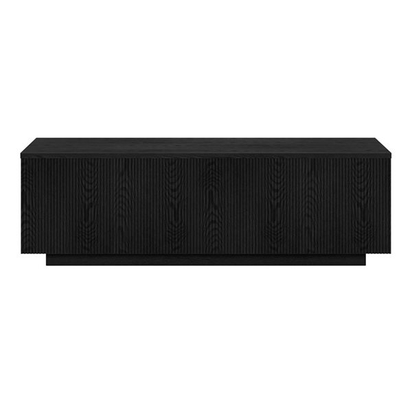 Hailey Home Reyes 48-in Wide Rectangular Coffee Table - Black Grain