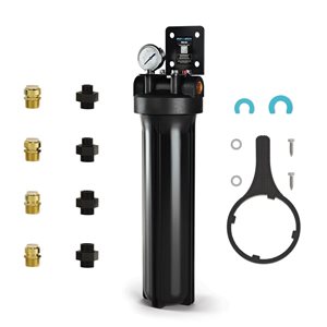 Système de filtration d'eau PRO-SCI de PRO+AQUA résidentiel à une étape avec infusion au charbon