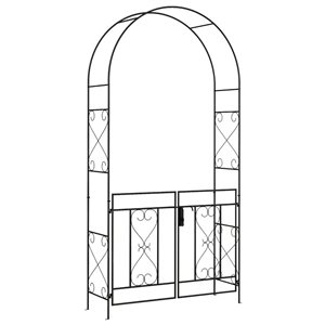 Arche de jardin en métal Outsunny avec double portail