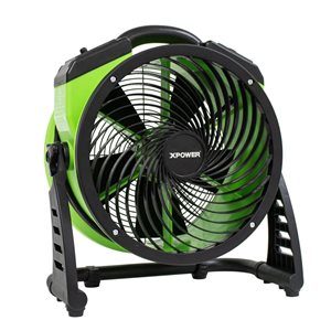 Ventilateur de plancher brasseur d'air professionnel XPOWER 13 po à moteur CC sans balai muni d'une minuterie