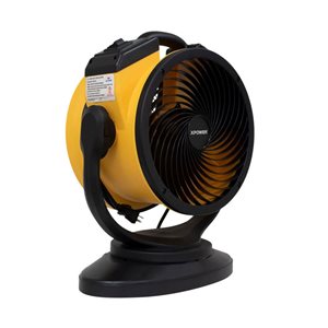 Ventilateur de plancher oscillant brasseur d'air XPOWER multifonctionnel industriel 11 po