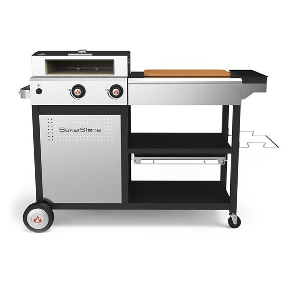 BakerStone Original Series Pizza Oven and Griddle Combo with Prep Station