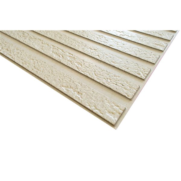 Dundee Deco 6-in x 6-in Faux Wood 3D Wall Panel - Cream