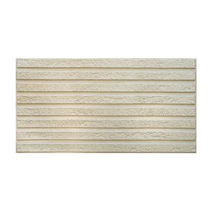 Panneau mural Dundee Deco faux bois 3D, 6 po x 6 po, crème