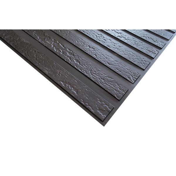 Dundee Deco 3.2 x 1.6-ft Faux Wood 3D Wall Panel - Black