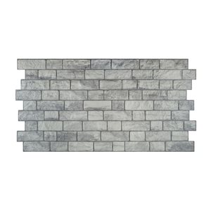 Dundee Deco 6-in x 6-in Faux Bricks 3D Wall Panel - Grey