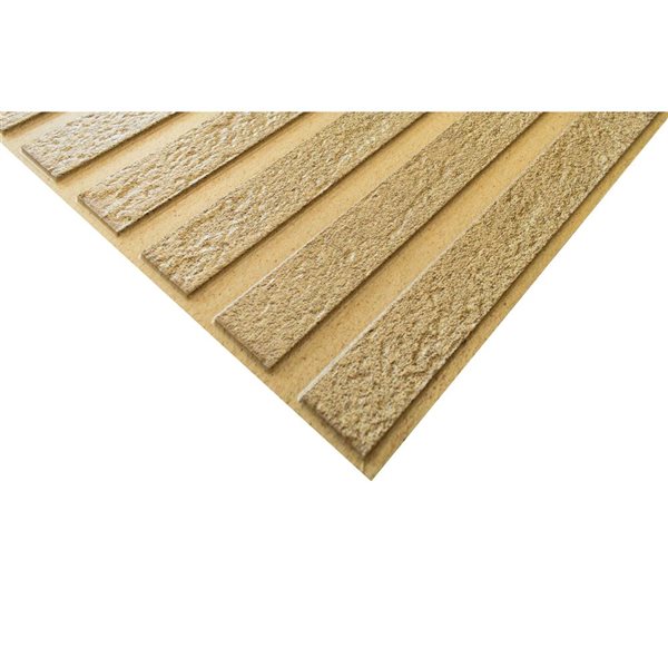Dundee Deco 3.2 x 1.6-ft Faux Wood 3D Wall Panel - Gold