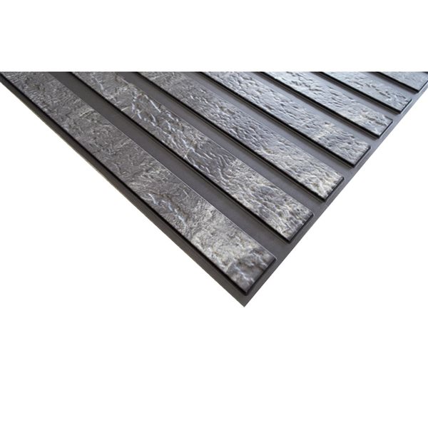 Dundee Deco 3.2 x 1.6-ft Faux Wood 3D Wall Panel - Grey