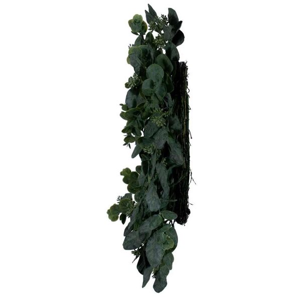 Vickerman 24-in Artificial Green Eucalyptus Wreath