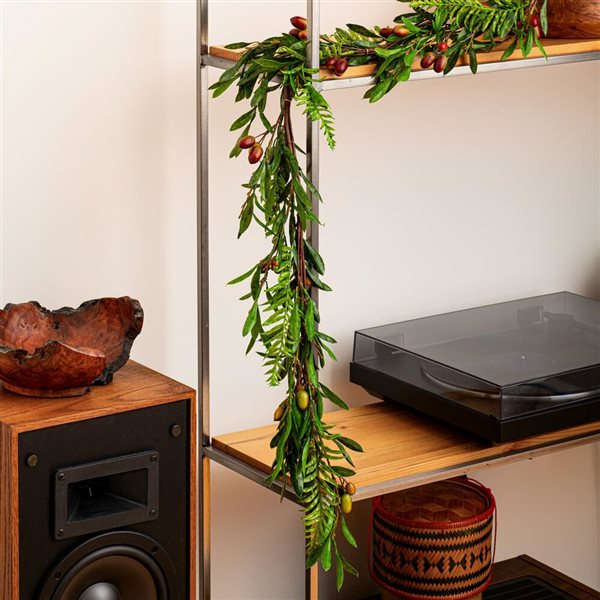 Vickerman 22-in Artificial Green Olive Garland
