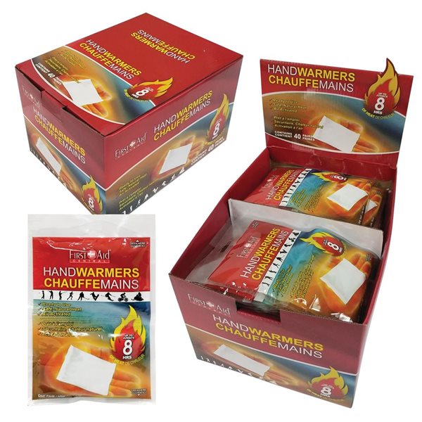 First Aid Central Ready to Use Heat Packs - 40 Pairs/Box 700002-C | RONA