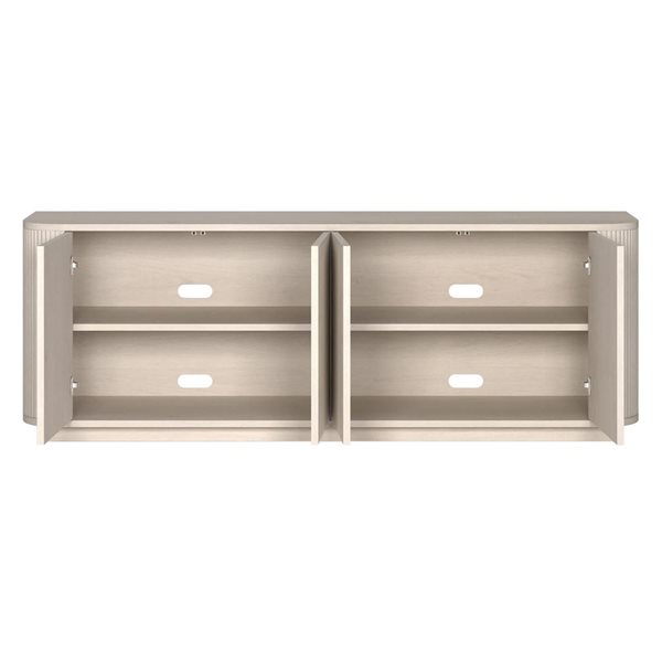 Hailey Home Canton Rectangular TV Stand for TV's up to 75-in - Alder White