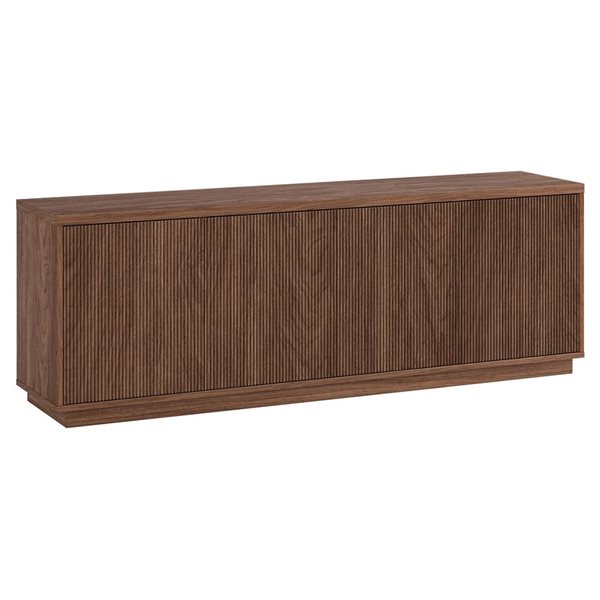 Hailey Home Hanson Rectangular TV Stand for TV's up to 75-in - Satin Walnut