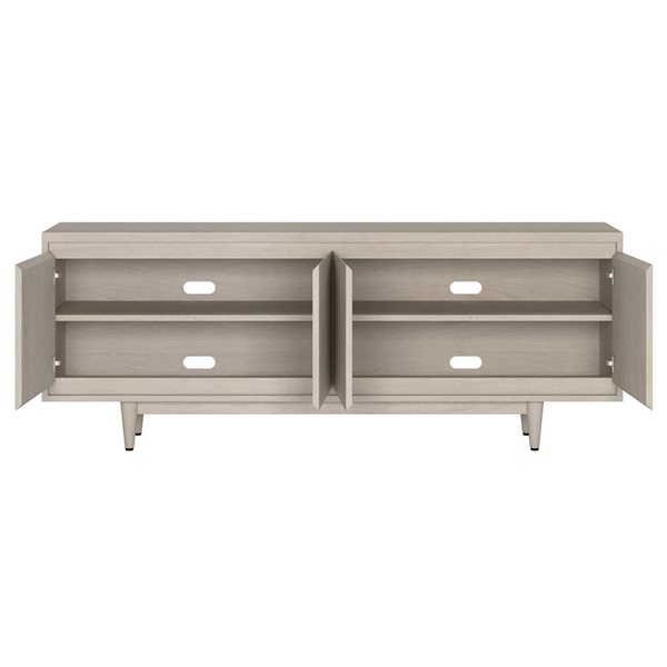 Hailey Home Aelin Rectangular TV Stand for TV's up to 75-in - Alder White