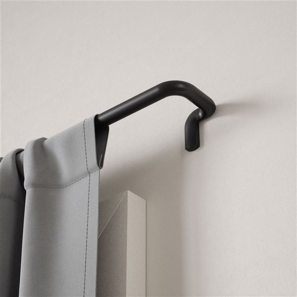 Umbra Twilight 30-in Long Steel Expandable Blackout Wrap-Around Curtain Rod - Black