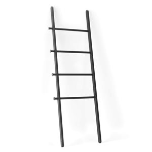 Échelle porte-vêtements/serviettes Leana par Umbra en bois, noir