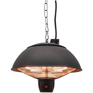 Westinghouse 5,100 BTU Black Outdoor Hanging Infrared Electric Patio Heater