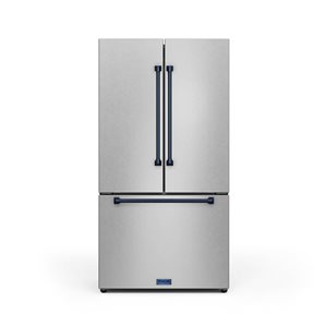 Thor Kitchen Gordon Ramsay  36-in French Door Refrigerator with Ice Maker - Stainless Steel/Navy Blue
