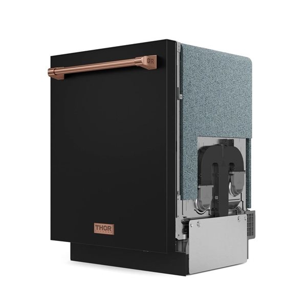 Thor Kitchen Gordon Ramsay 24-in Professional Dishwasher - Black/Rose Gold