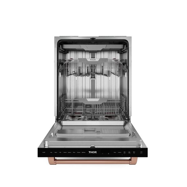 Thor Kitchen Gordon Ramsay 24-in Professional Dishwasher - Black/Rose Gold