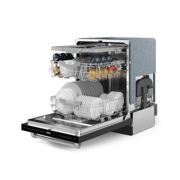 Thor Kitchen Gordon Ramsay 24-in Professional Dishwasher - Black/Stainless Steel