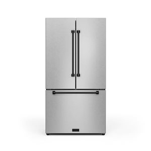 Thor Kitchen Gordon Ramsay  36-in French Door Refrigerator with Ice Maker - Stainless Steel/Black