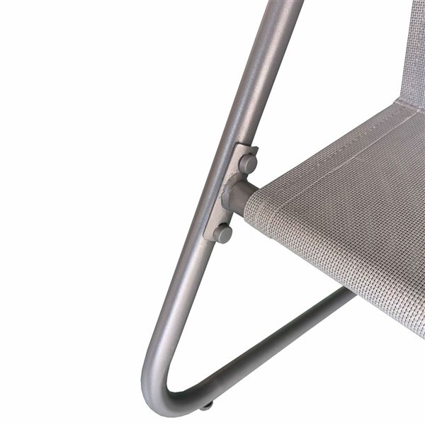 Deko Living Steel Outdoor Modular Bistro Set w/ Beige Polyester Cushions