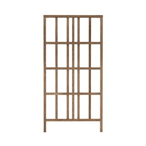 Vita Urbana 39 x 77-in Modern Vinyl Trellis - Espresso Brown