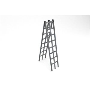 Treillis de jardin en escabot Urbana de Vita en vinyle, 14 x 68 po, gris ardoise