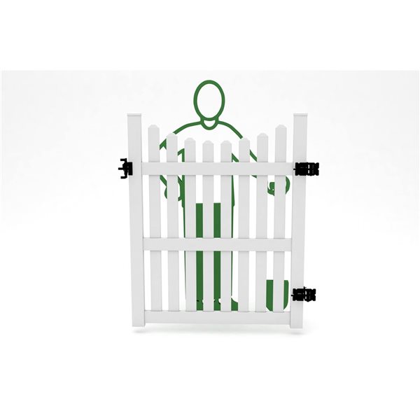 Vita Classic 4 x 5-ft Vinyl Garden Arbor Fence Gate - White