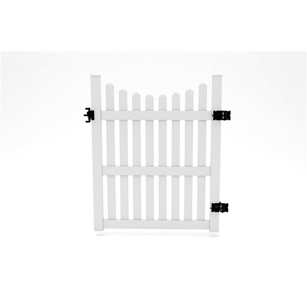 Vita Classic 4 x 5-ft Vinyl Garden Arbor Fence Gate - White