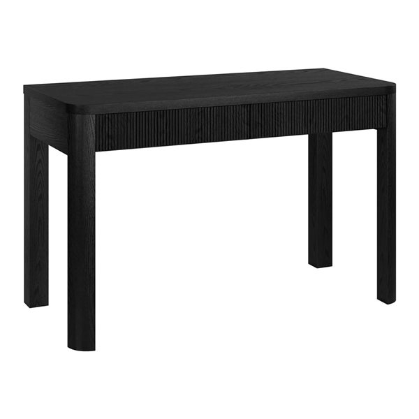 Hailey Home Mendoza 48-in Wide Rectangular Desk - Black Grain