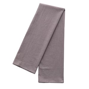 Deerlux Grey Pure Linen 52 x 78-in Rectangular Washable Tablecloth for Round 72-in Table