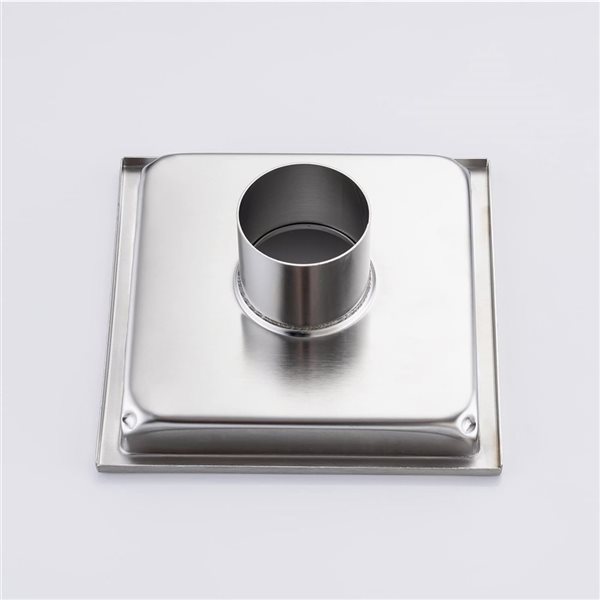RAINLEX 6-in W Linear Stainless Steel Shower Drain - Brushed Nickel