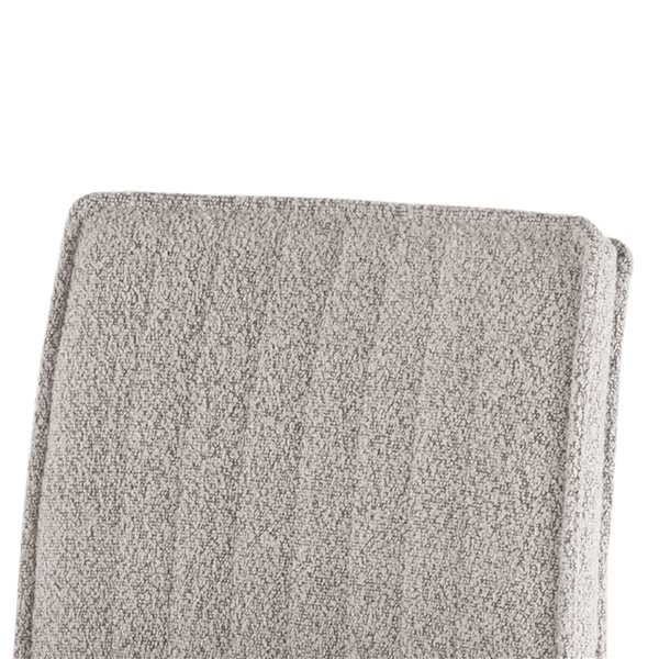 Primo International Noelle Docia Grey Polyester Upholstered Modern Bar Stool - Set of 2