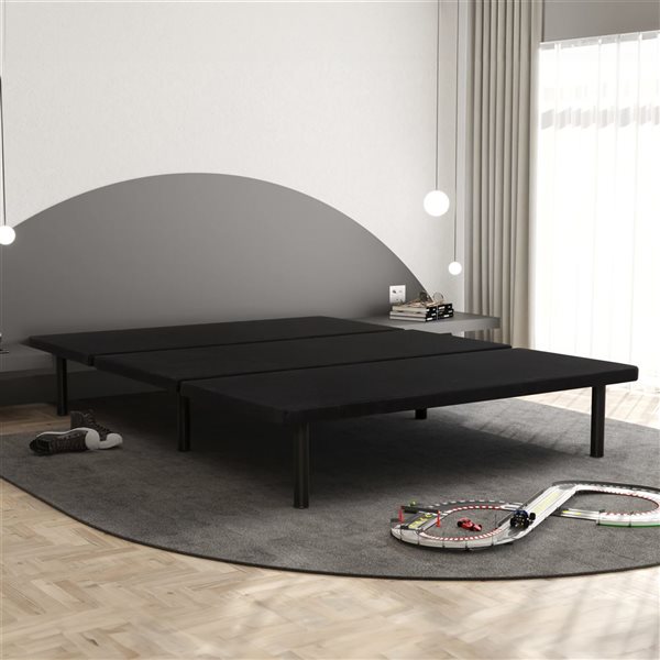 Primo International ZenBase Black Fabric Air Flow Bed Base - Queen