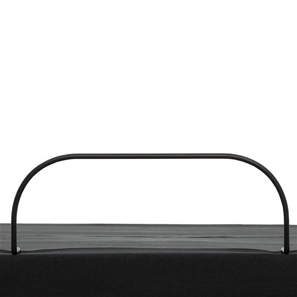 Primo International Altu Black Linen-Look Fabric Adjustable Bed Base with Wireless Remote - Full