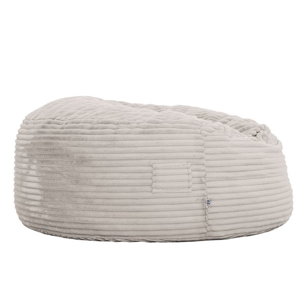 Sealy Bala 5-ft dia Taupe Corduroy and Foam Bean Bag