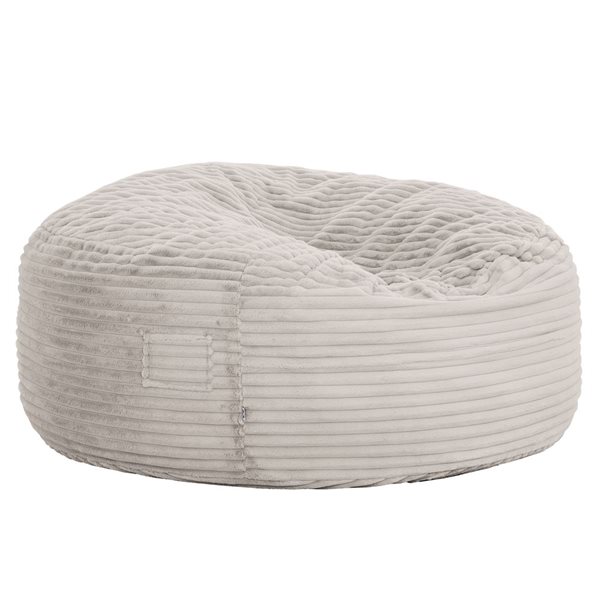 Sealy Bala 5-ft dia Taupe Corduroy and Foam Bean Bag