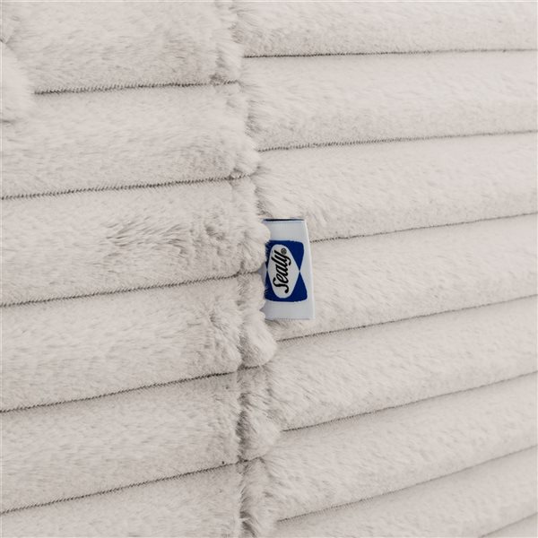 Sealy Bala 5-ft dia Taupe Corduroy and Foam Bean Bag