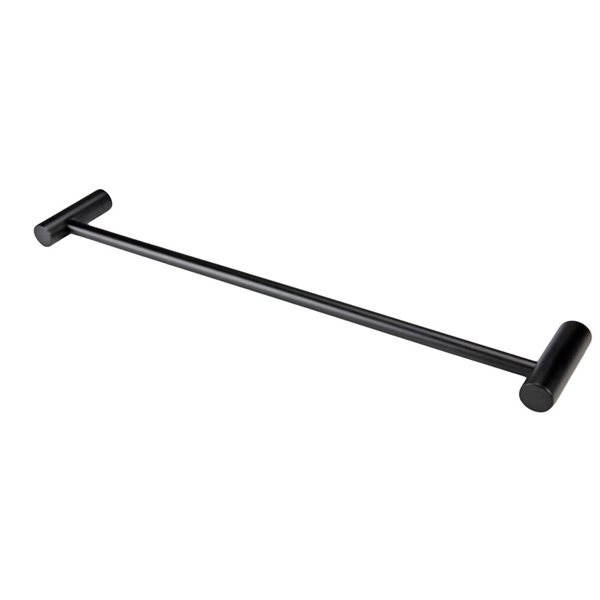 Frost 24-in L Matte Black Stainless Steel Wall-Mount Single Towel Bar